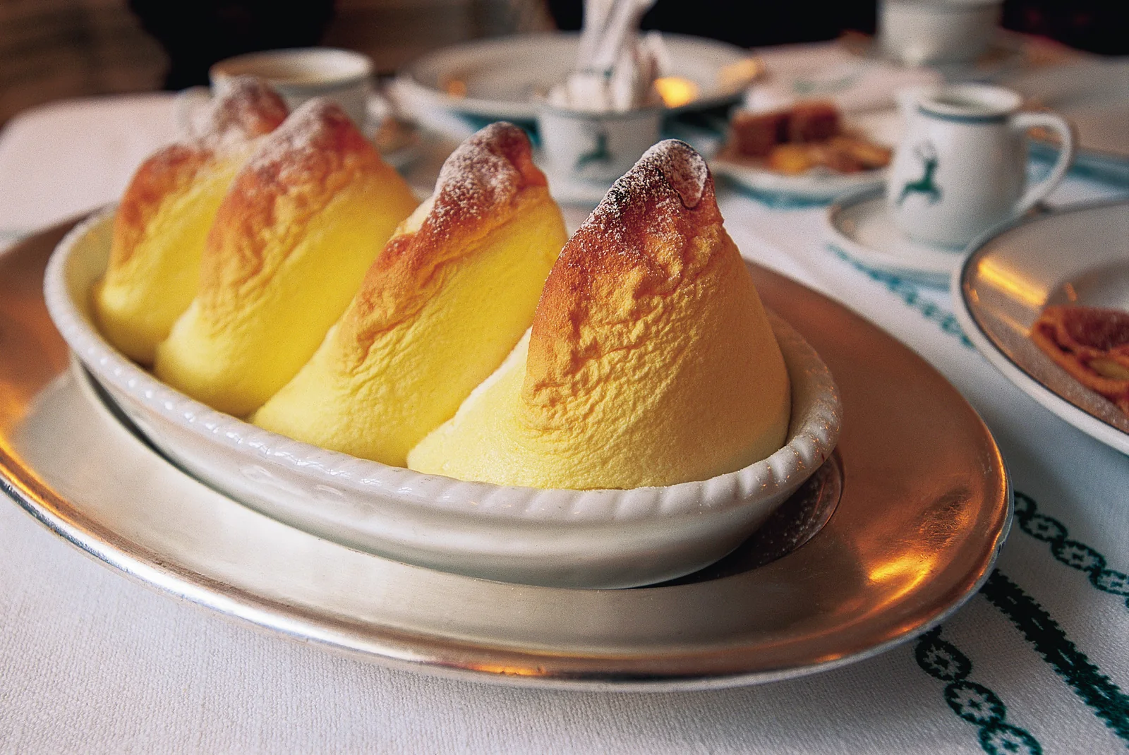 Salzburger Nockerl - sweet soufflé shaped like three mountain peaks (Salzburg, Austria)