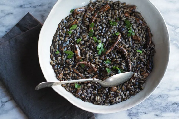Risotto al nero di seppia (Venice)